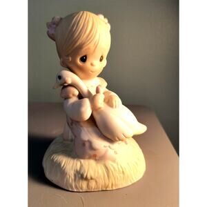 807.  Precious Moments God is Love Girl with Goose